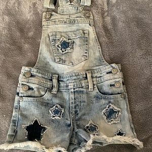 Girls overall shorts